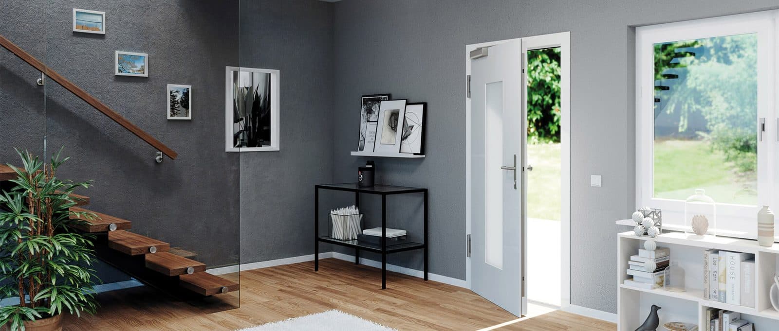 Serrure automatique 3 points GU-SECURY Automatic sur porte d'entrée